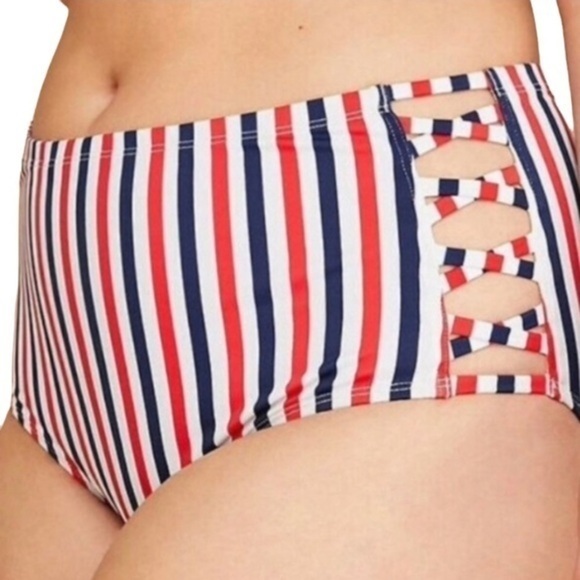 Lane Bryant NWOT Stars And Stripes Bikini Brief - Picture 1 of 6